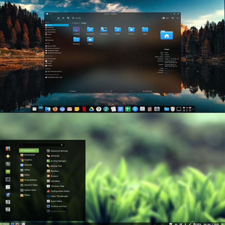 Linux Oberflächen